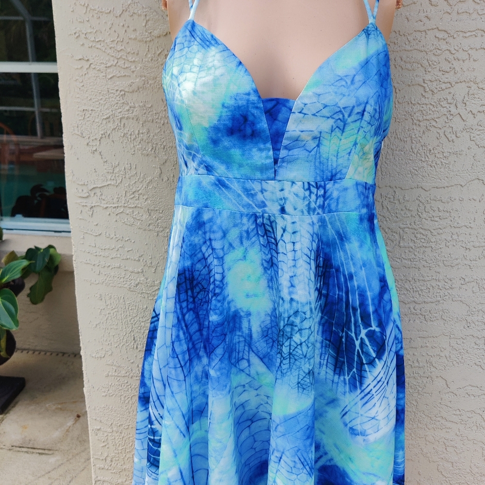 L'Atiste backless  Tie Dye Mini